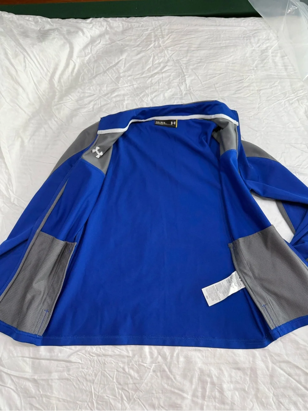 Under Armour Boy’s Royal Blue and Gray Performance Full-Zip Jacket